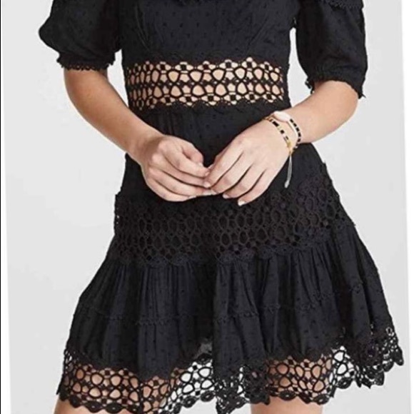 Free People Lace Mini Off-Shoulder Dress - Picture 3 of 14